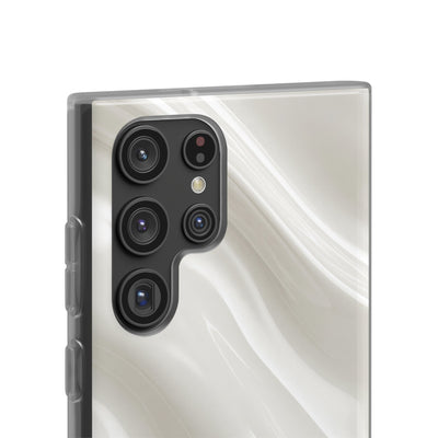 White Lite Phone Case for Samsung - Polished Ivory Wave