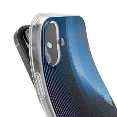 Blue Lite Phone Case for iPhone - Indigo Distortion Wave
