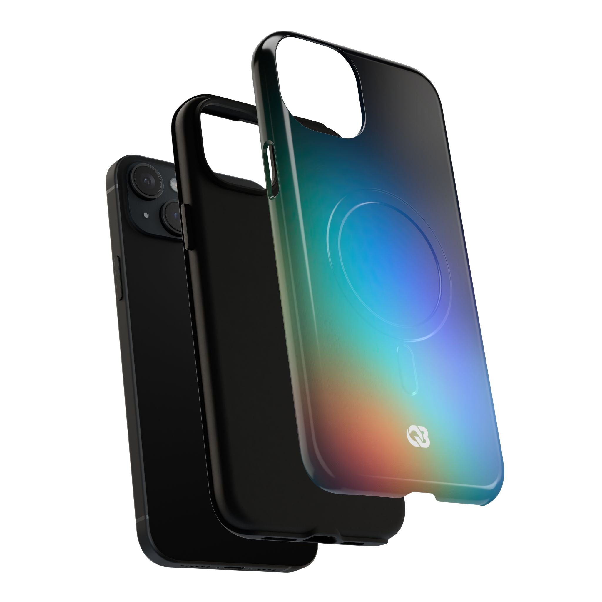 Black Tough 2.0 Magsafe Phone Case for iPhone - Electric Prism Grain