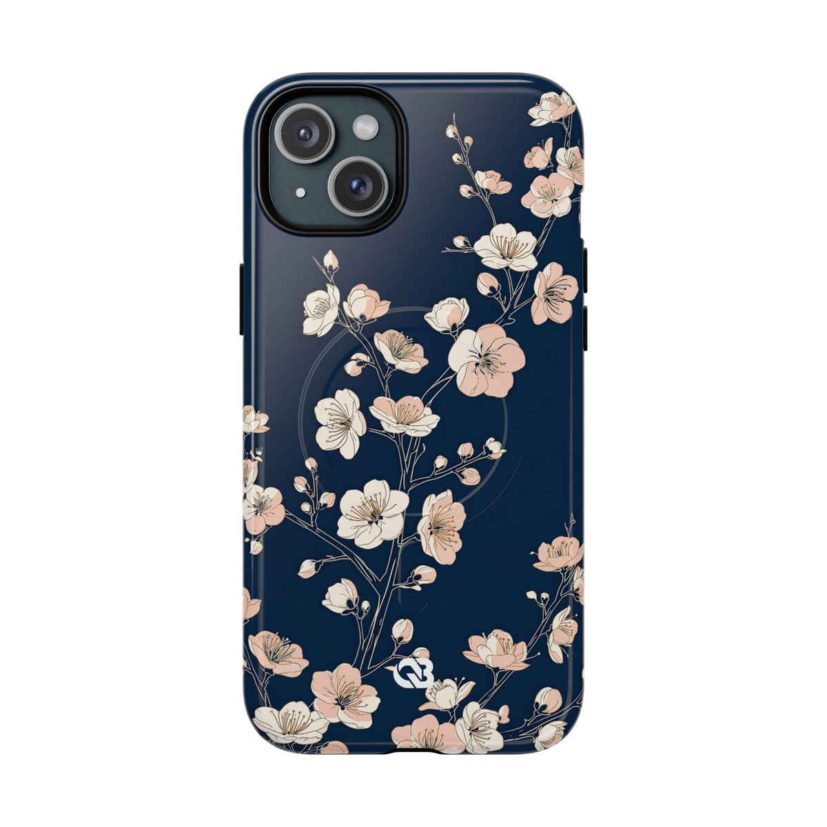 Midnight Plum Blossom · Tough 2.0 Magnetic Phone Case for iPhone · Blue
