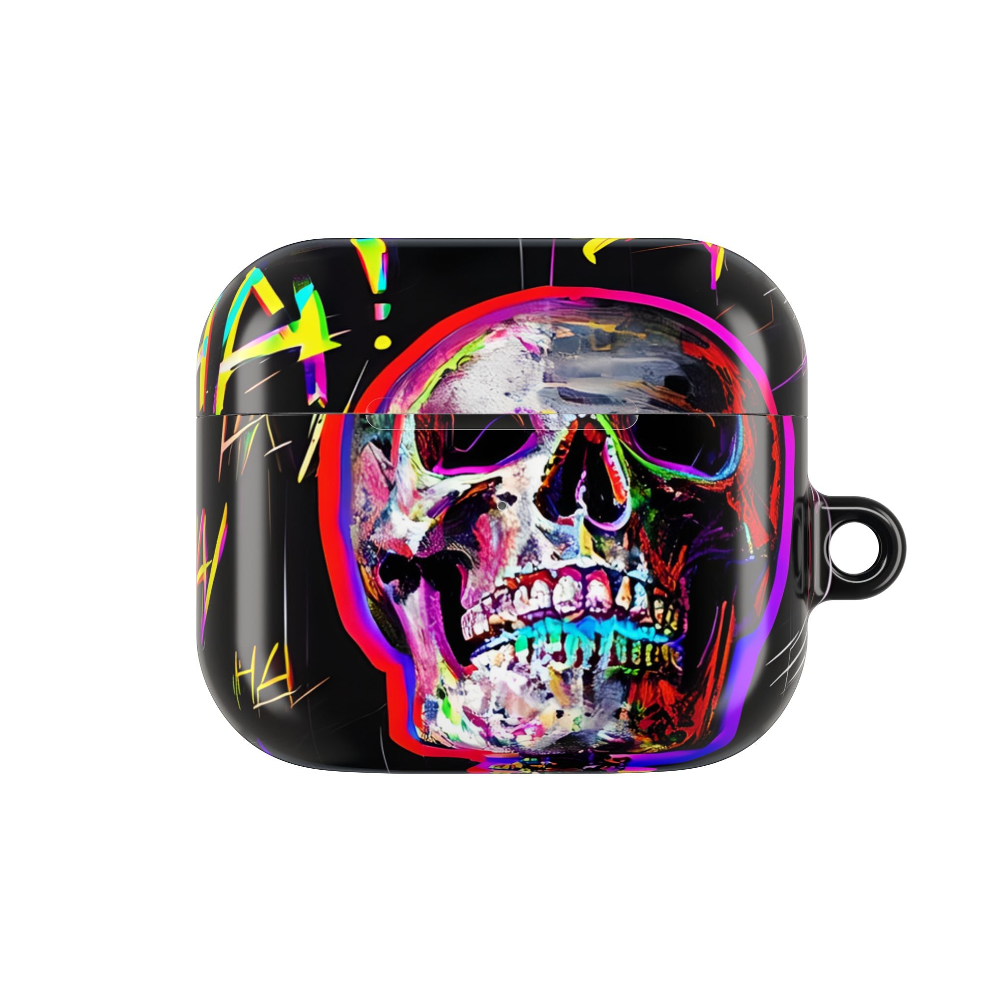 Neon Skeleton Laughter - AirPods Case