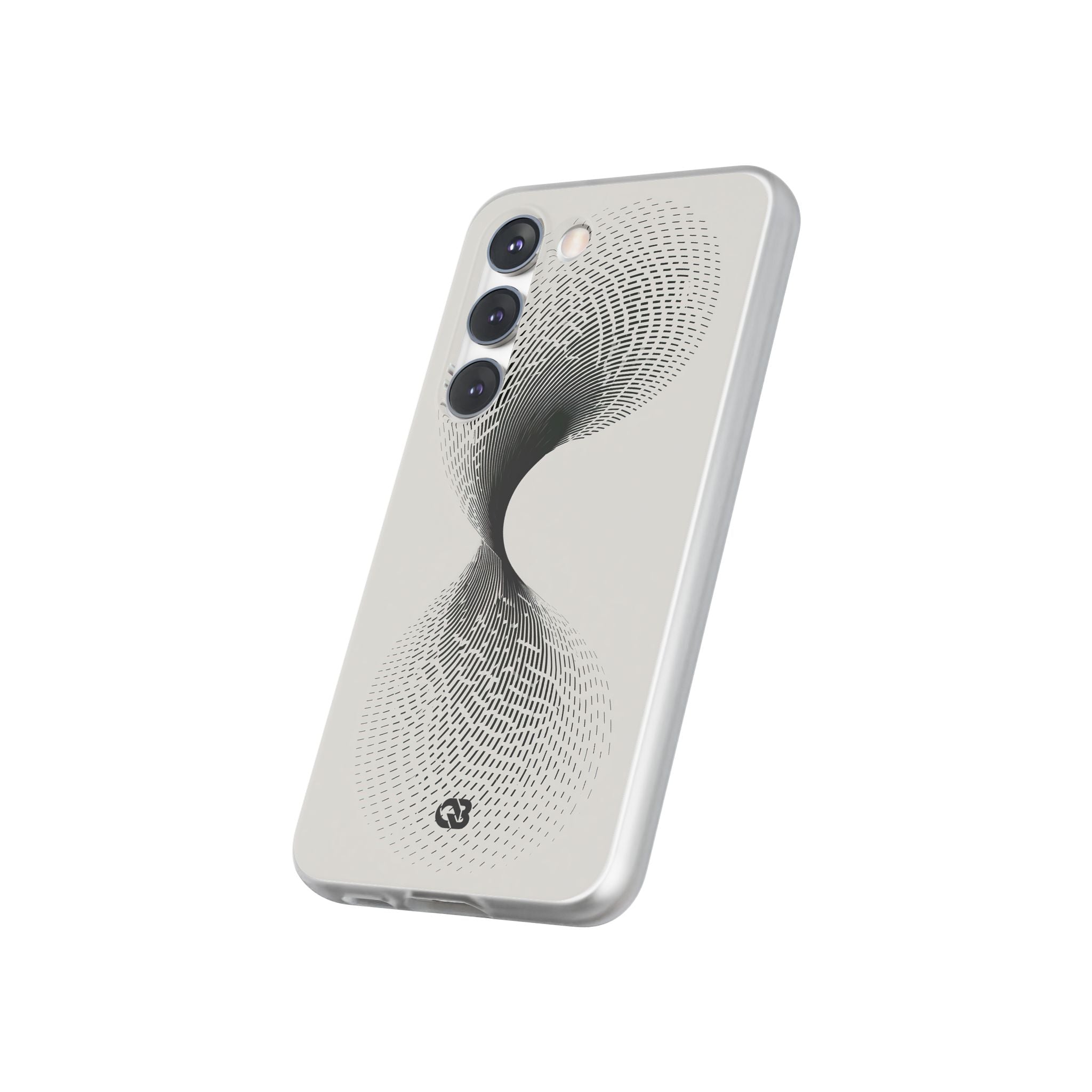 White Lite Phone Case for Samsung - Linear Torsion Grid