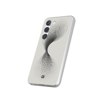 White Lite Phone Case for Samsung - Linear Torsion Grid