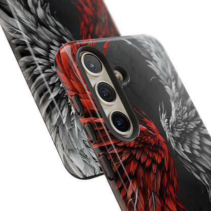 Crimson White Wings Samsung S24 Case - Tough