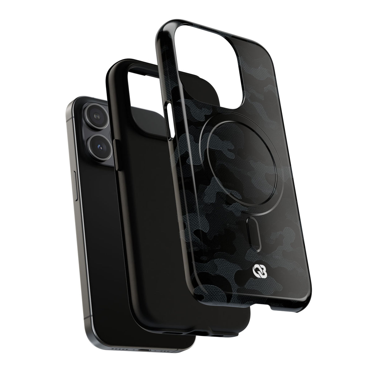 Blackout Urban Camo · Tough 2.0 Magnetic Phone Case for iPhone · Black