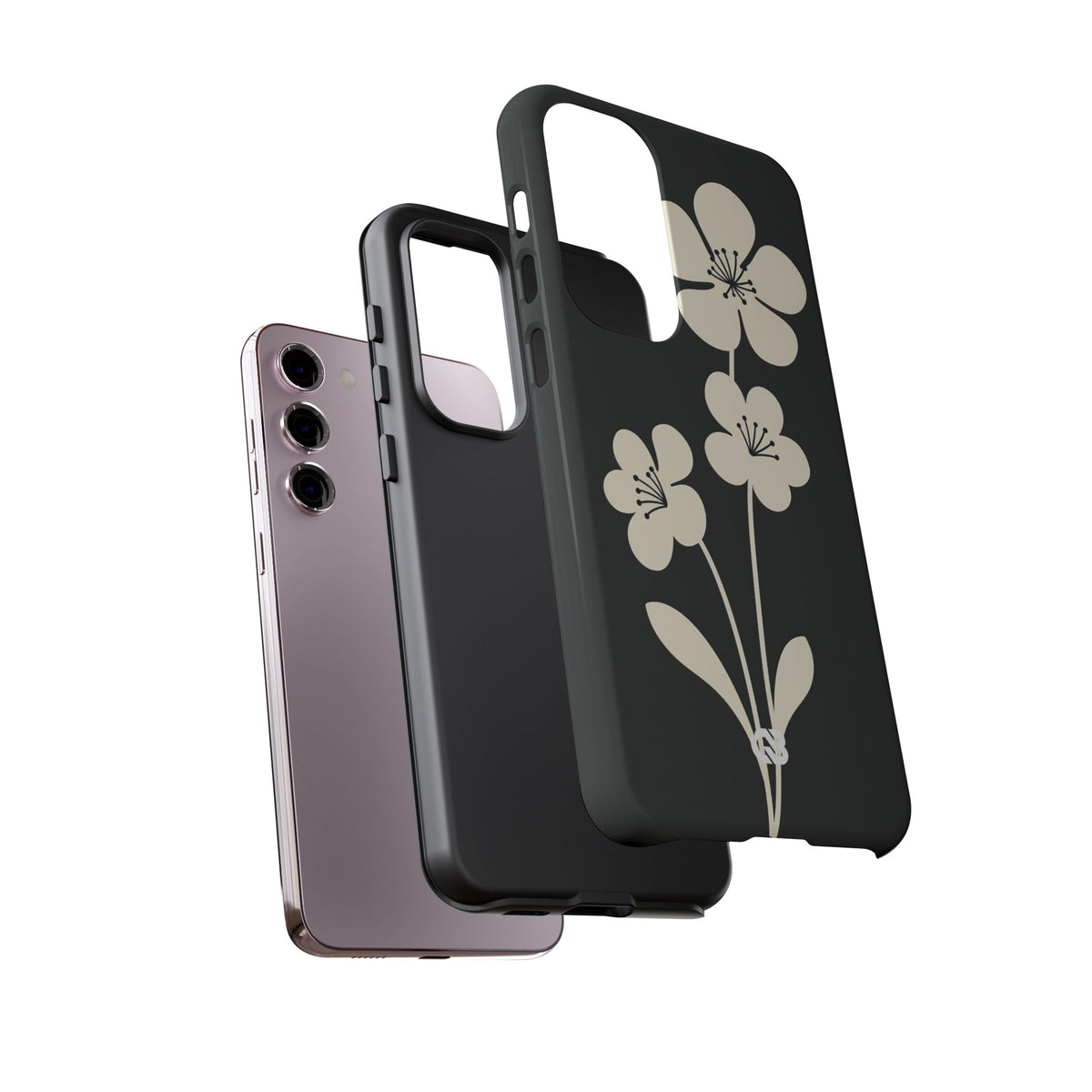 Nordic Blossom · Tough Phone Case for Samsung · Black