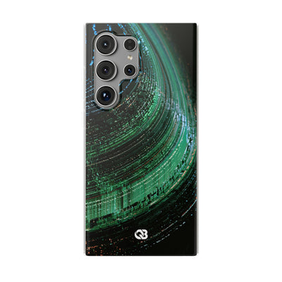 Orbital Data Stream · Lite Phone Case for Samsung · Green