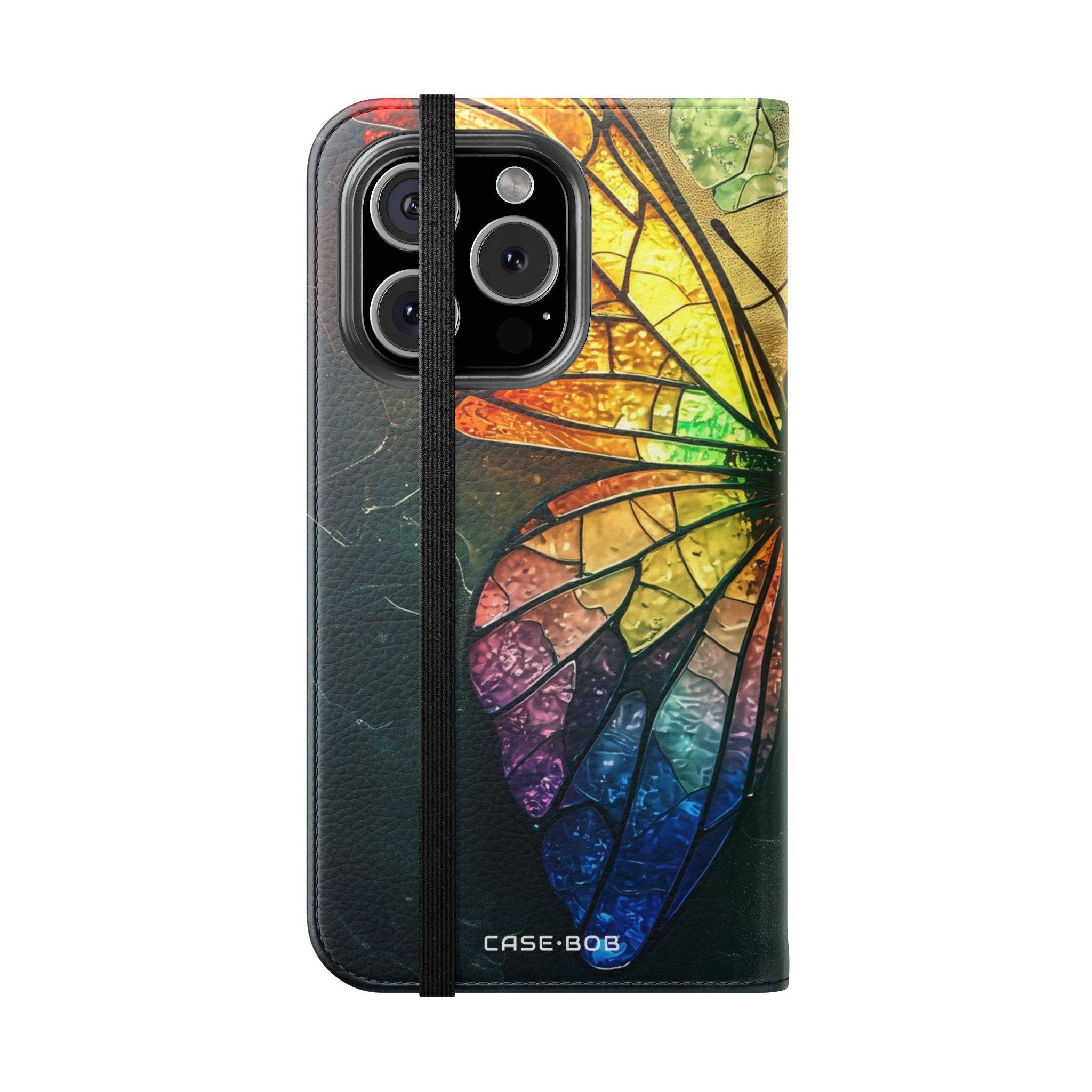 Stained Glass Butterfly - iPhone 16 Pro Case - Wallet