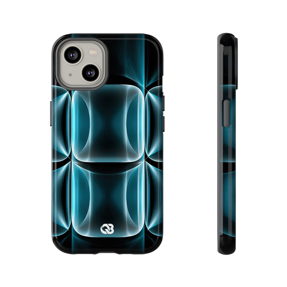 Cyan Core Matrix · Tough Phone Case for iPhone · Blue