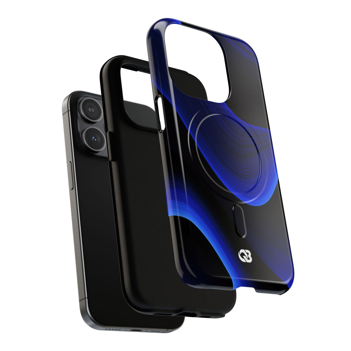 Cobalt Ridge Waves · Tough 2.0 Magnetic Phone Case for iPhone · Blue
