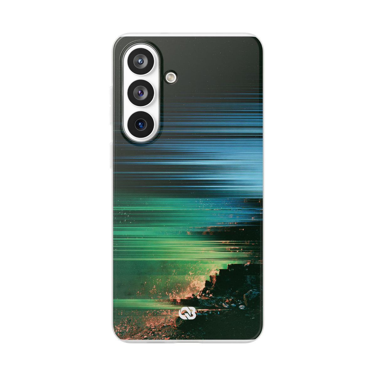 Digital Shoreline Drift · Lite Phone Case for Samsung · Teal