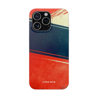 Blaues diagonales Bewegungsmuster iPhone 15 Pro Max Case - Soft