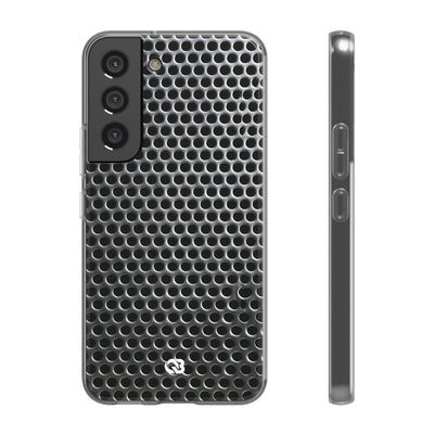 Brushed Perforated Steel · Lite Phone Case for Samsung · Silver