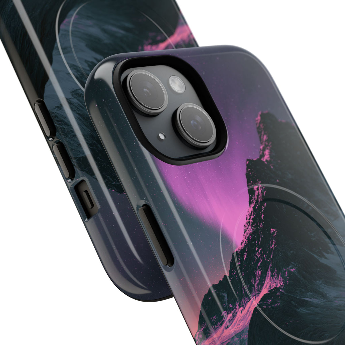 Arctic Aurora Summit · Tough 2.0 Magnetic Phone Case for iPhone · Black