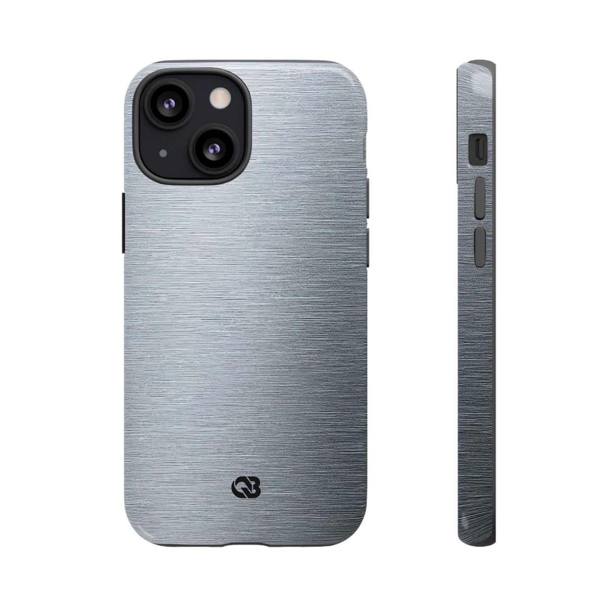Brushed Aluminum · Tough Phone Case for iPhone · Silver