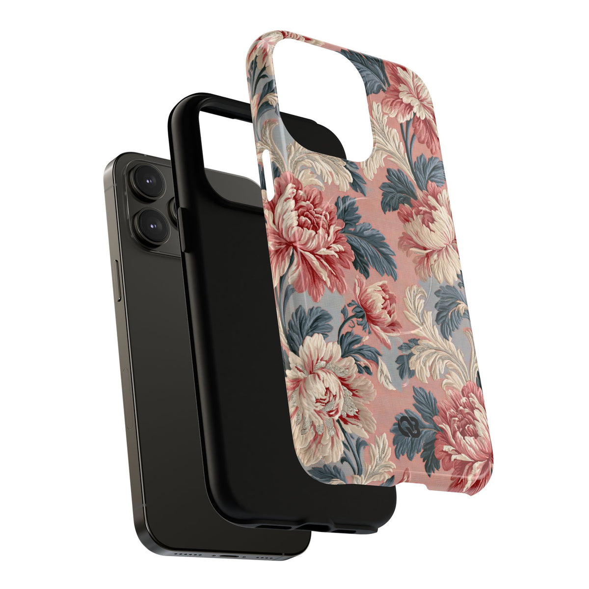 Blush Peony Jacquard · Tough 2.0 Magnetic Phone Case for iPhone · Pink