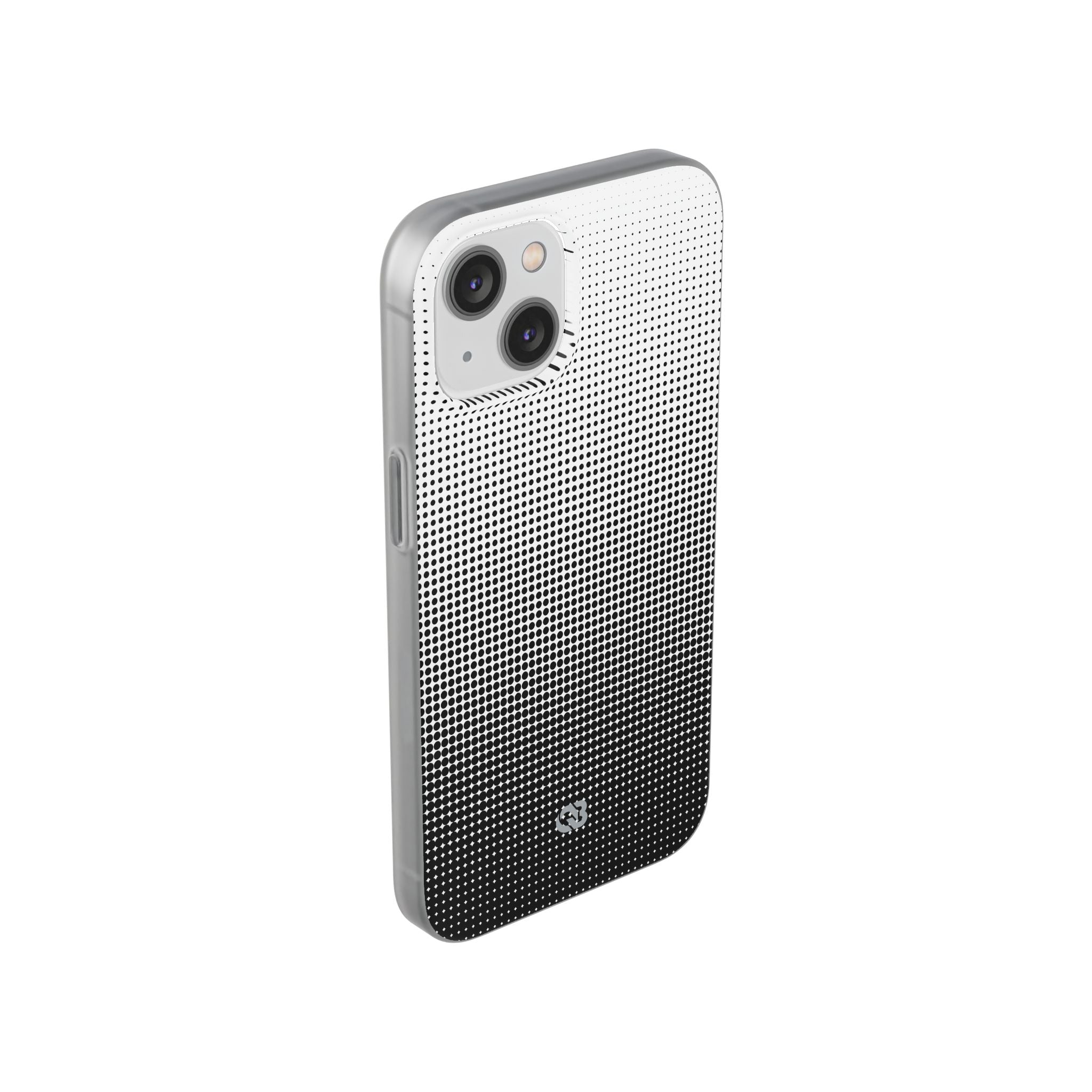 Black Lite Phone Case for iPhone - Obsidian Halftone Flux