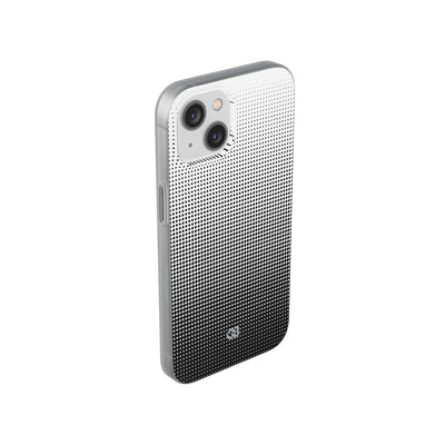 Black Lite Phone Case for iPhone - Obsidian Halftone Flux