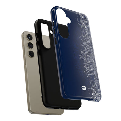 Blue Tough Phone Case for Samsung - Cobalt Circuit Logic