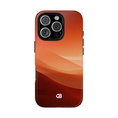 Terracotta Dune Ridges · Tough Phone Case for iPhone · Orange