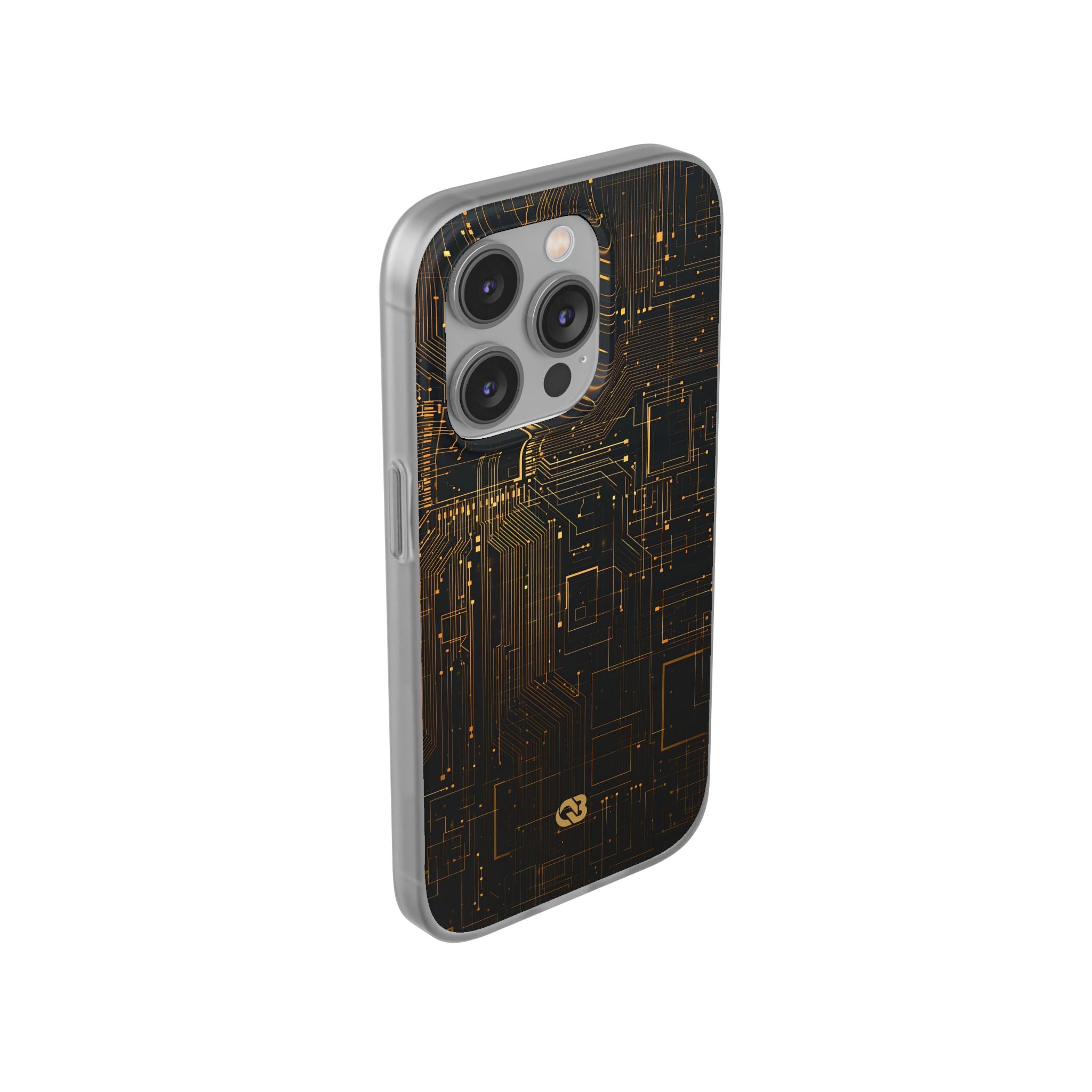 Gold Lite Phone Case for iPhone - Amber Core Mainframe