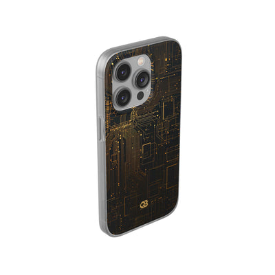 Gold Lite Phone Case for iPhone - Amber Core Mainframe