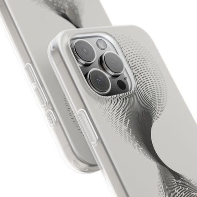 White Lite Phone Case for iPhone - Linear Torsion Grid