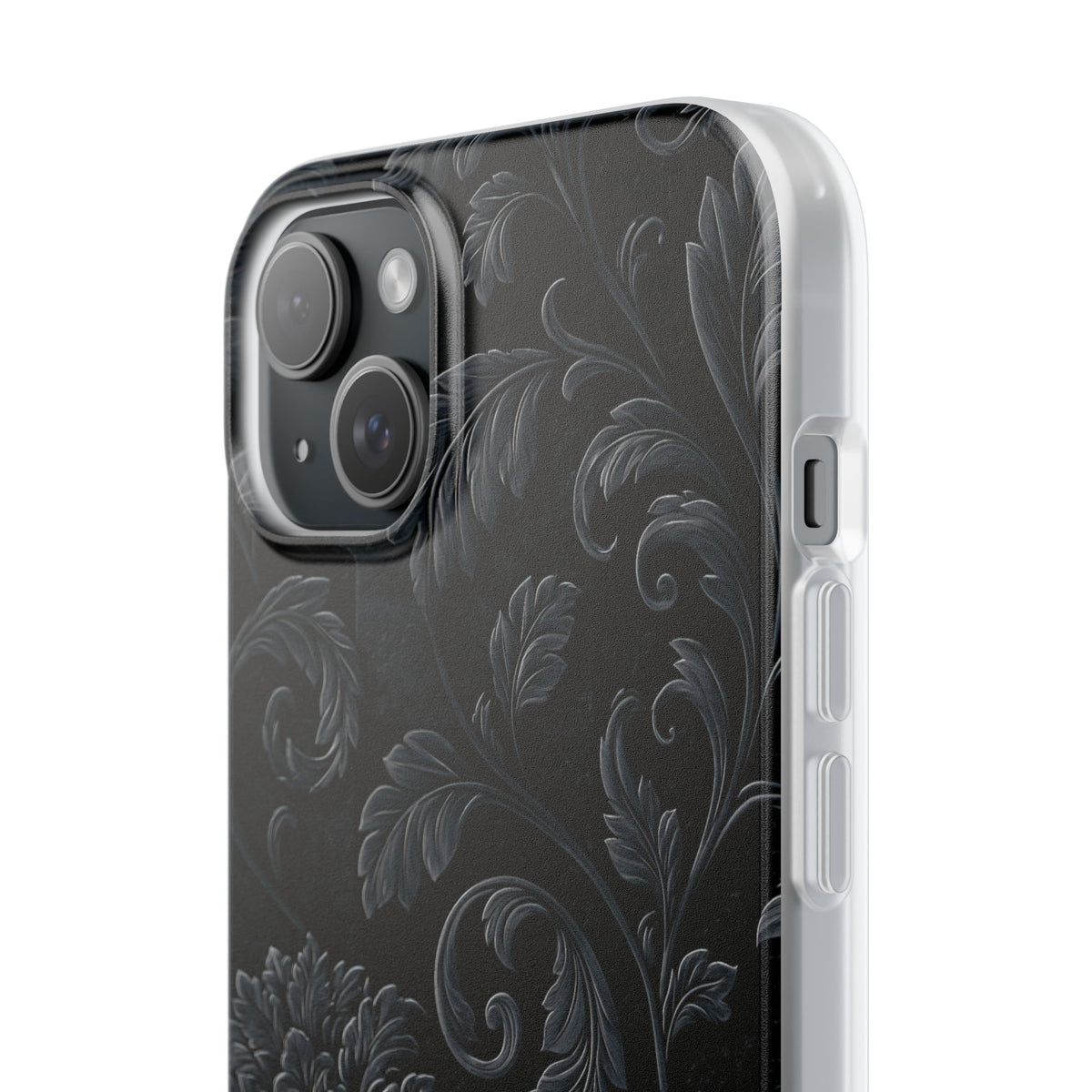 Obsidian Damask · Lite Phone Case for iPhone ·  Black