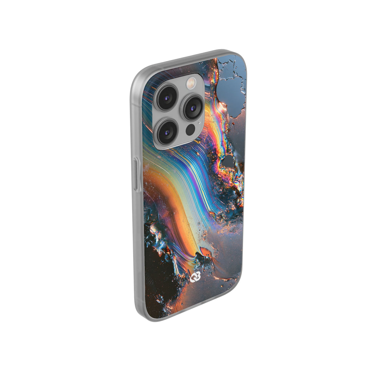 Prismatic Aura Flow · Lite Phone Case for iPhone ·  Blue