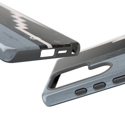 Grey Tough Phone Case for Samsung - Industrial Concrete Void