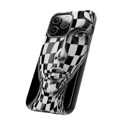 Checkered Face iPhone 14 Pro Max Case - Tough