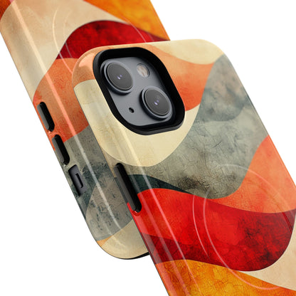 Cracked Wave Sunset iPhone 14 Plus Case - Tough+