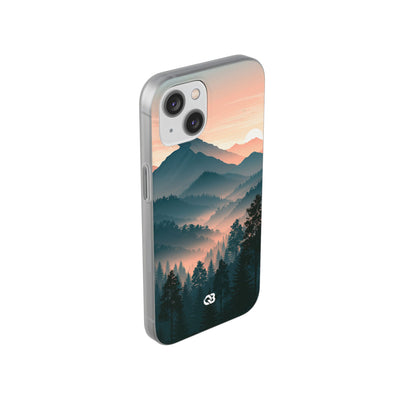 Teal Lite Phone Case for iPhone - Alpine Teal Horizon