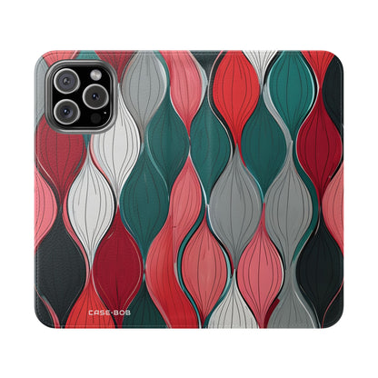 Leaf Spiral Pink - iPhone 16 Max Case - Wallet