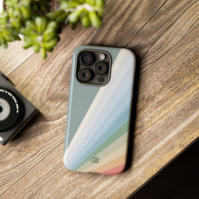 Green Tough Phone Case for iPhone - Sage Prism Beam