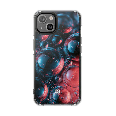 Aqua Gel Spheres · Clear Impact Magnetic Phone Case for iPhone · Blue