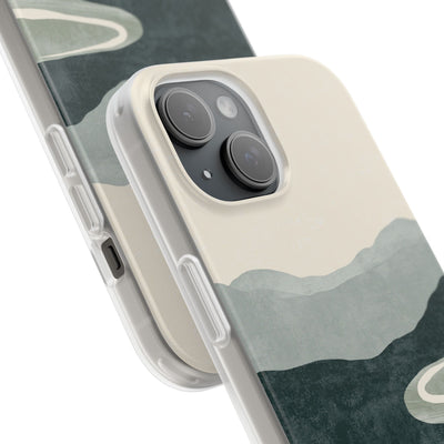 Green Lite Phone Case for iPhone - Misty Sage Valley