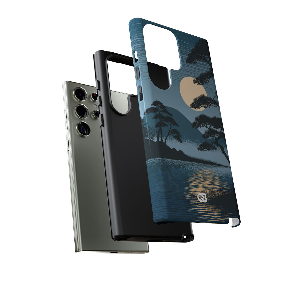 Moonlit Pine Horizon · Tough Phone Case for Samsung · Blue