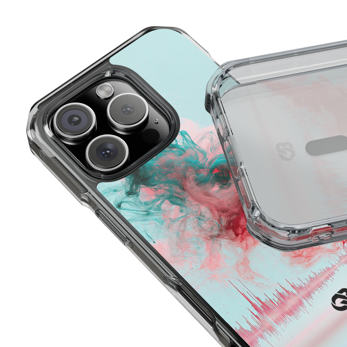 Sonic Bloom · Clear Impact Magnetic Phone Case for iPhone · Red