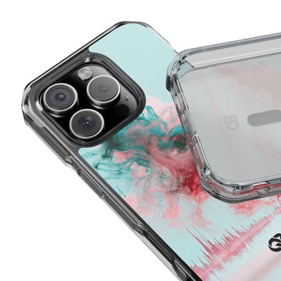 Sonic Bloom · Clear Impact Magnetic Phone Case for iPhone · Red