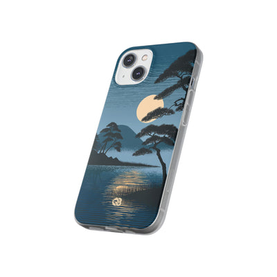 Blue Lite Phone Case for iPhone - Midnight Kyoto Pine