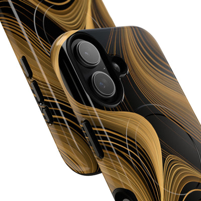 Gold Tough 2.0 Magsafe Phone Case for iPhone - Molten Copper Strands