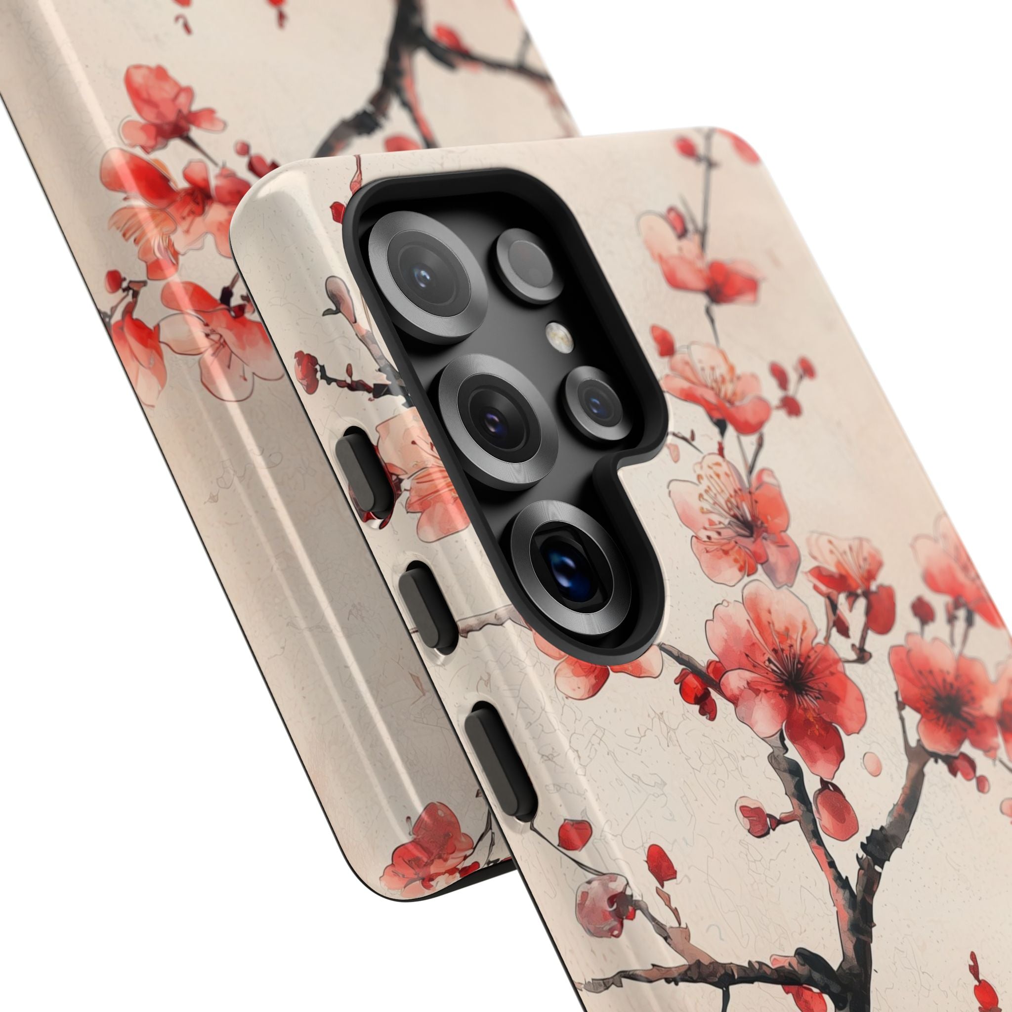 Crimson Silk Flora · Tough Phone Case for Samsung