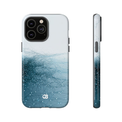 Teal Tough Phone Case for iPhone - Arctic Pulse Mesh