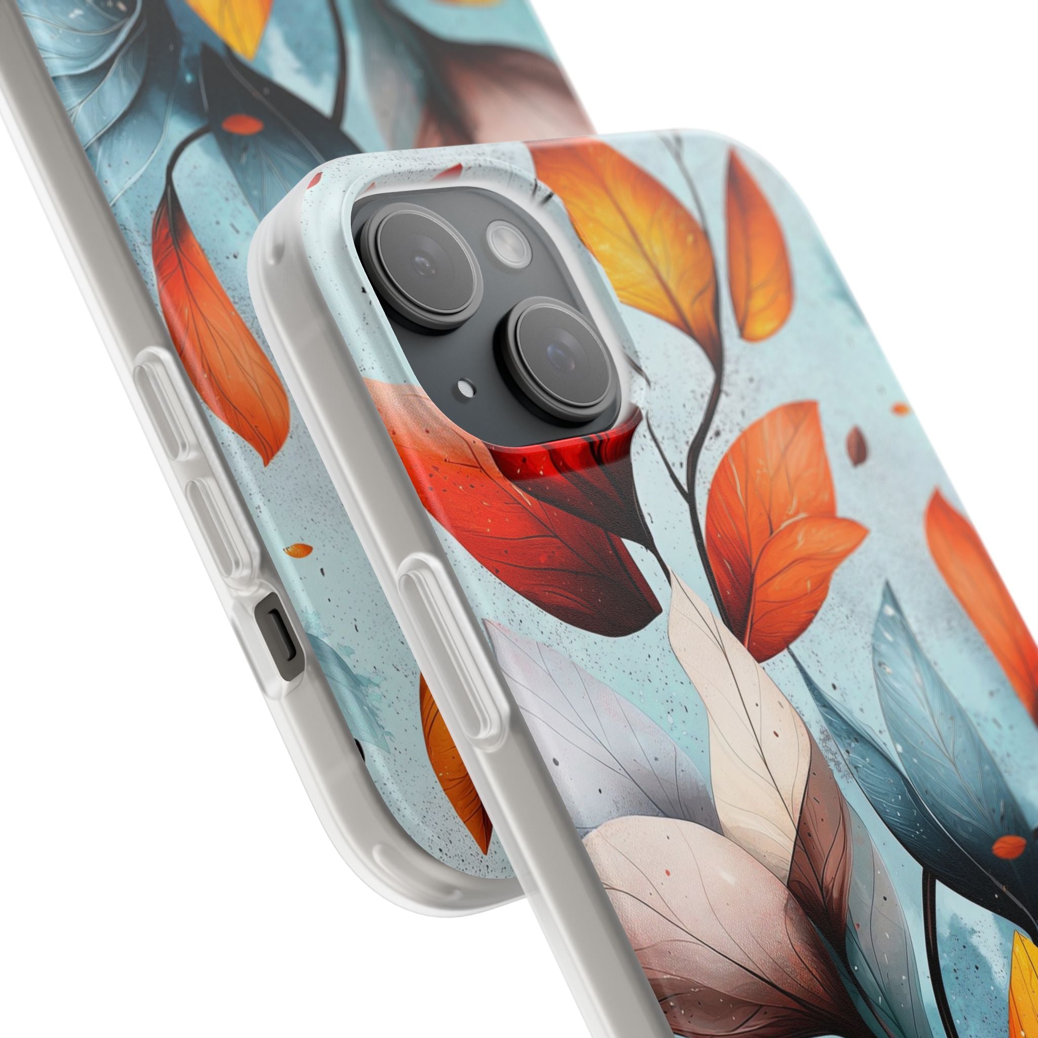 Crimson Veins iPhone 15 Plus Case - Soft