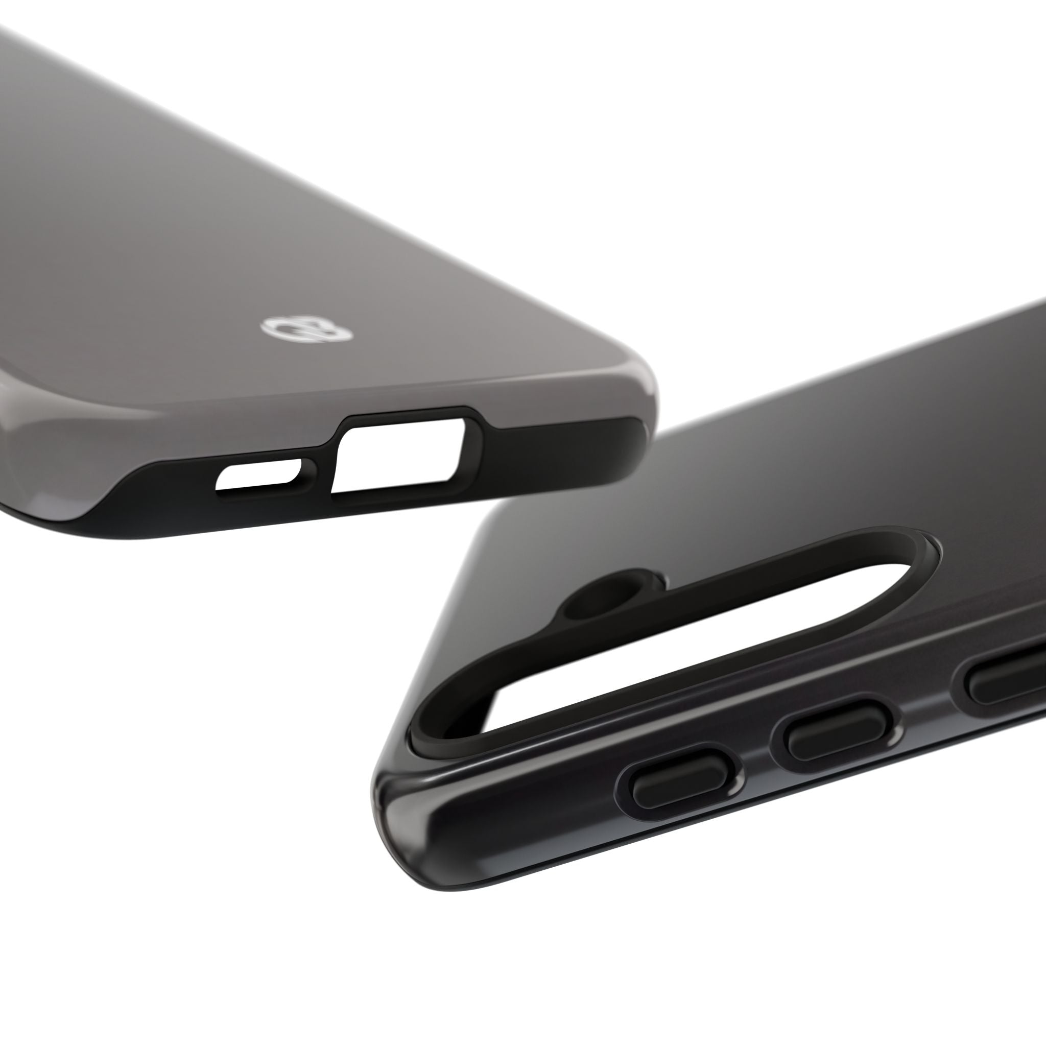 Grey Tough Phone Case for Samsung - Obsidian Ash Fade