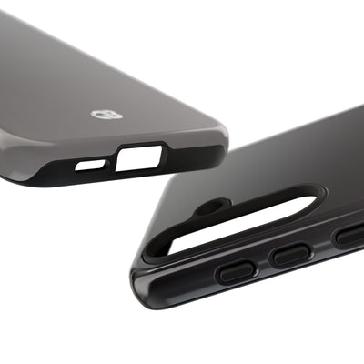 Grey Tough Phone Case for Samsung - Obsidian Ash Fade
