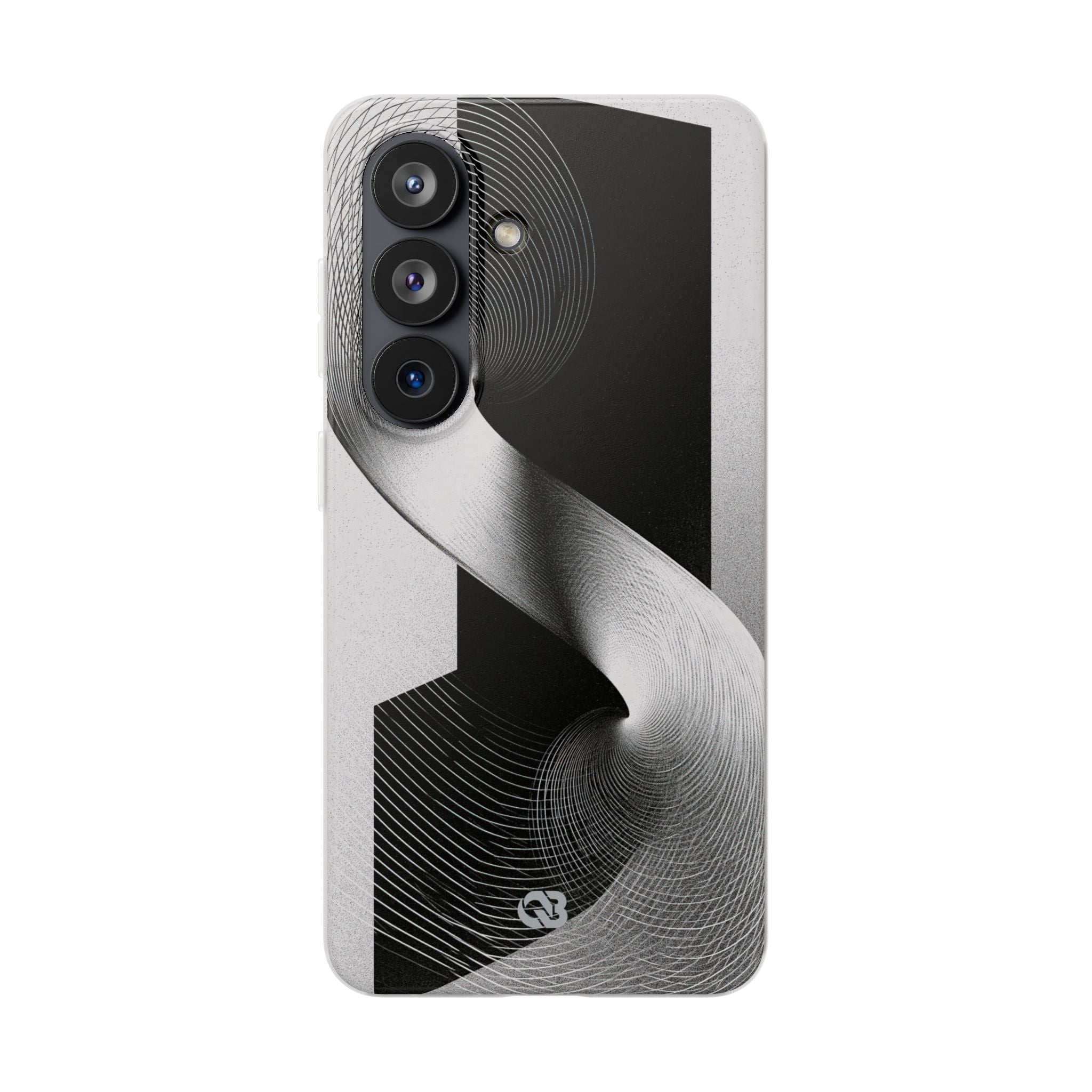 Grey Lite Phone Case for Samsung - Obsidian Moiré Wave