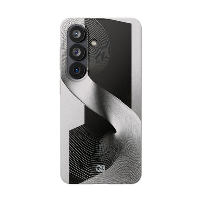 Grey Lite Phone Case for Samsung - Obsidian Moiré Wave