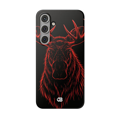 Nordic Moose Contour · Lite Phone Case for Samsung · Red